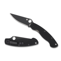 Spyderco Military Model Knife - Black and Black - One Size