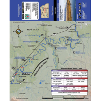 Map the Xperience - Missouri River (MT) Map - One Color - One Size