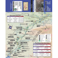 Map the Xperience - North Platte River, Wyoming - Fishing and Fly Fishing Map - One Color - One Size