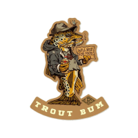 Lakes Rivers Streams Trout Bum Decal - One Color