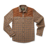 Howler Brothers Quintana Quilted Flannel Shirt - Men's - Cody Check Tannin - L