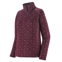 Patagonia Capilene Midweight Zip-Neck Top - Women's - Fire Floral Night Plum - S