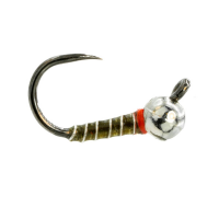 Umpqua Zebra Jig Thin - Black and Silver - 16