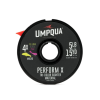 Umpqua Tri Tone Sighter Tippet - Pink and Black and Yellow - Heavy 02X .013