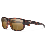 Suncloud Mayor Reader Sunglasses - Polarized - +2.00 - Matte Tortoise with Brown