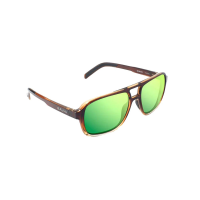 Bajio 12 South Sunglasses - Polarized - Whiskey Fade Gloss with Green Mirror Plastic