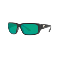 Costa Fantail Sunglasses - Polarized - Matte Black with Green Mirror 580G