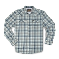 Howler Brothers H Bar B Tech Longsleeve Shirt - Men's - Lattice Plaid Lunar Grey - L