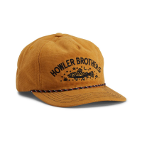 Howler Brothers Creative Trout Unstructured Snapback Hat - Old Gold