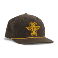 Howler Brothers 2 Headed Bird Structured Snapback Hat - Brown