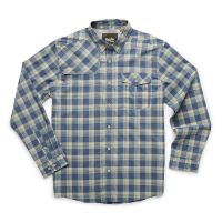 Howler Brothers Matagorda Longsleeve Shirt - Men's - River Plaid Reflection Blue - XL