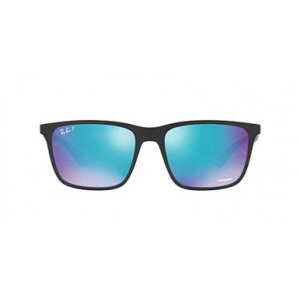 Ray-Ban Matte Black Green Mirror Blu Polar 0RB4385-601SA158