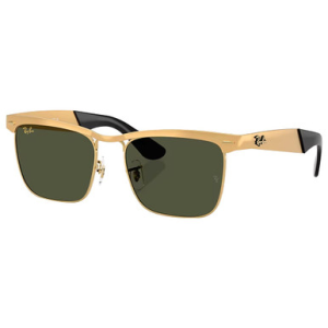 Ray-Ban Wayfarer Glasses Deluxe Sandblasted Legend Gold Green 0RB3875-92763353