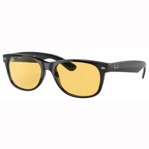 Ray-Ban New Wayfarer Glasses Black Yellow 0RB2132F-601R655