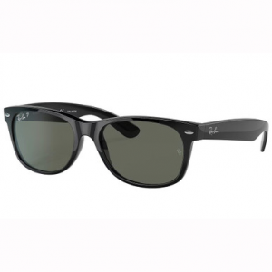 Ray-Ban New Wayfarer Glasses Black Polar Green 0RB2132F-9015858