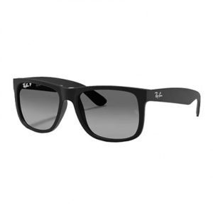 Ray-Ban Justin Rubber Black Light Grey Gradient Grey Polar 0RB4165F-622T355