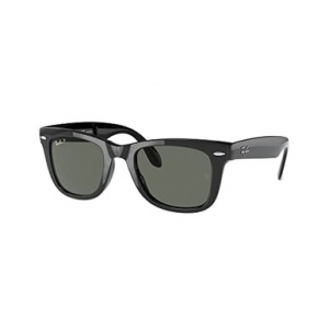Ray-Ban Folding Wayfarer Glasses Black G-15 Green Polar 0RB4105-6015850