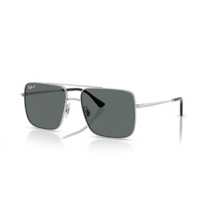 Ray-Ban Silver Dark Grey Polar 0RB3758-0038156