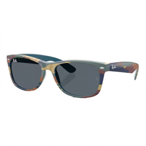 Ray-Ban New Wayfarer Glasses Blue with Blue Camu Blue 0RB2132-6824R555