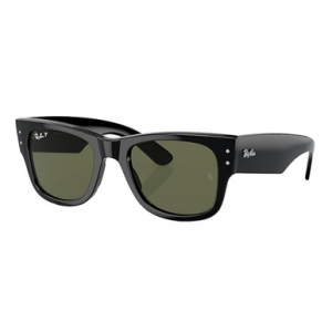 Ray-Ban Mega Wayfarer Glasses Black Green Polar 0RB0840SF-9015852