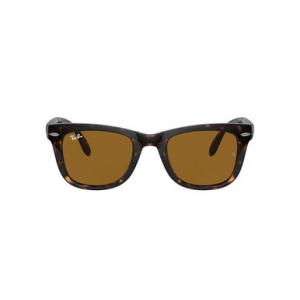 Ray-Ban Folding Wayfarer Glasses Light Havana B-15 Brown 0RB4105-71054