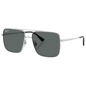Ray-Ban Silver Dark Grey Polar 0RB3758-0038154