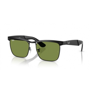 Ray-Ban Wayfarer Glasses Deluxe Matte Black Green 0RB3875-0064E56