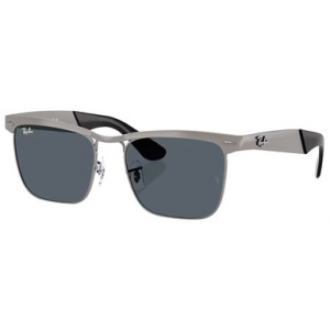 Ray-Ban Wayfarer Glasses Deluxe Sandblasted Gunmetal on Gunmetal Blue 0RB3875-029R553