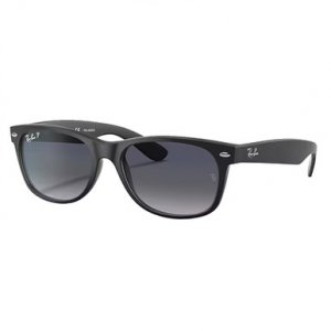 Ray-Ban New Wayfarer Glasses Matte Black Blue Gradient Grey Polar 0RB2132-601S7852