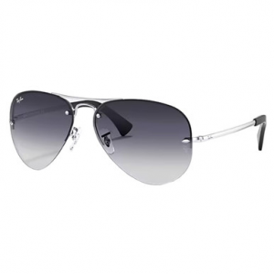 Ray-Ban Silver Light Grey Gradient Dark Blue 0RB3449-0038G59