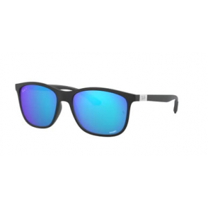 Ray-Ban Chromance Matte Black Green Mirror Blue Polar 0RB4330CH-601SA156