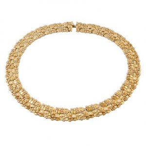 Alex Sepkus 18K and Diamond "Little Windows" Necklace N-19 in Gold