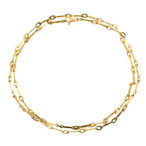 Alex Sepkus 18K and Diamond "Box" Chain Necklace N-21A32