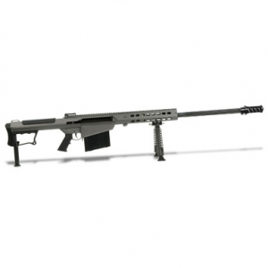 Barrett M107A1 .50 BMG Semi-Auto Rifle System Grey Cerakote Receiver Black 29" Fluted Barrel Showroom Demo 14553