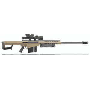 Barrett 82A1 50 BMG FDE 29" Leupold Mark 4 M1, BORS, Rings 14025