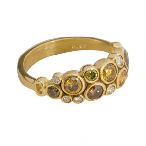 Alex Sepkus 18K and Diamond Ring R-113DC in Gold, 6.75
