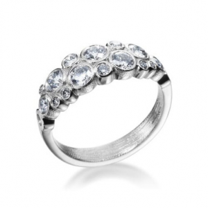 Alex Sepkus Platinum and Diamond Ring R-113PD, 6.5