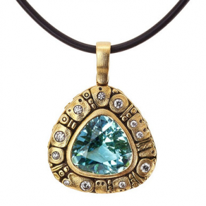 Alex Sepkus 18K Diamond "Floral" Pendant M-84D in Gold
