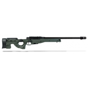 Accuracy International AE MK III 6-5 Creedmoor 24 inch Plain bbl Muzzle Brake Green Folding Stock