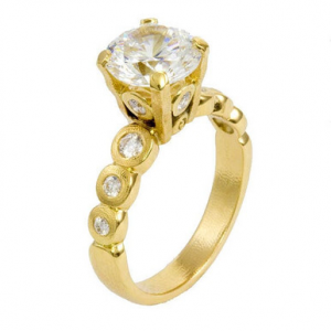 Alex Sepkus 18K and Diamond "Candy" Mounting R-193MD in Gold