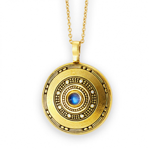 Alex Sepkus 18K Gold and Diamond "Circle" Pendant M-78D19