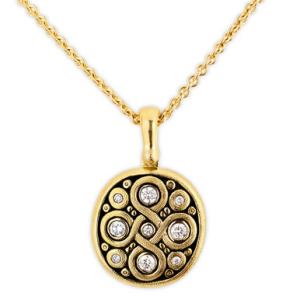 Alex Sepkus 18K Diamond "Celtic Spring" Pendant M-73D15 in Gold