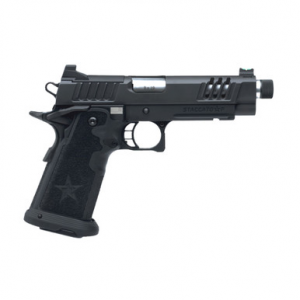 Staccato P Duty V2 9mm DLC/DLC TB P Optic Ready Aluminum Frame Dlc Threaded Barrel Tac Texture Grip With X-Series Serrations 12-1201-000303-01