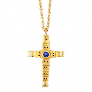 Alex Sepkus 18K Spring Cross Pendant M-10315