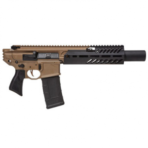 Sig Sauer MCX Rattler Canebrake 300 Blk 5.5" 1:5" Bbl Blk/Coy Semi Pistol w/ SD-MLOK Handguard, Inert Trainer, & (1) 30rd Mag No Brace PMCX-300B-5B-TA