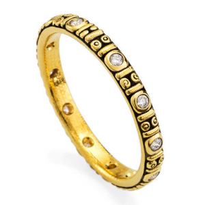 Alex Sepkus 18K and Diamond "Circle" Band R-73 in Gold