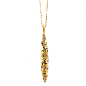 Alex Sepkus 18K Sapphire and Diamond Shark Pendant M-88S1.1