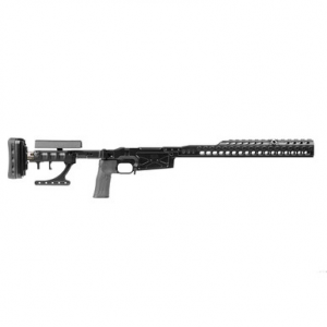 Spuhr SICS Tikka T3 LA Blk Chassis w/16" ARCA Forend & QD Sling Swivels CH000004