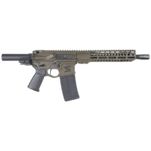 Seekins Precision CQ PDP .223 Wylde 10.5" 1:8" 1/2"x28 TPI Bbl OD Green Pistol 0011300099-ODG