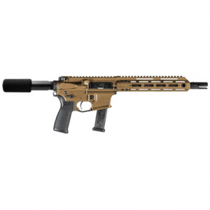 Christensen Arms CA9MM 9mm 10.5" 1:10" M-LOK Burnt Bronze AR Pistol 801-11034-01